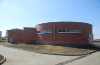 A pump-filtering station in Astana